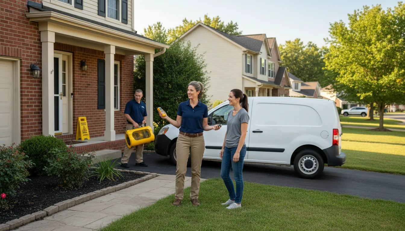 Water restoration image for Dehumidification And Cleanup Services in Coatesville, IN